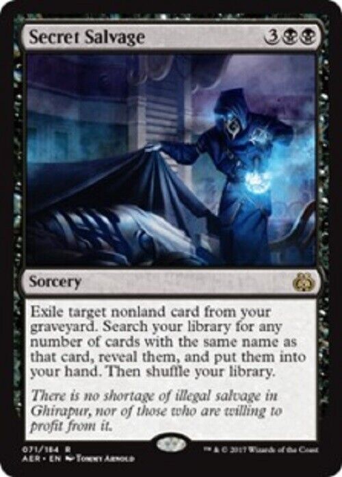 MTG MTG 1x Secret Salvage Aether Revolt Magic The Gathering card