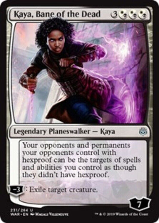 MTG MTG 1x Kaya, Bane of the DEAD War of the Spark Card Magic The Gathering NM