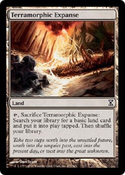 MTG 3x Terramorphic Expanse Land Time Spiral Card MTG Magic Pauper