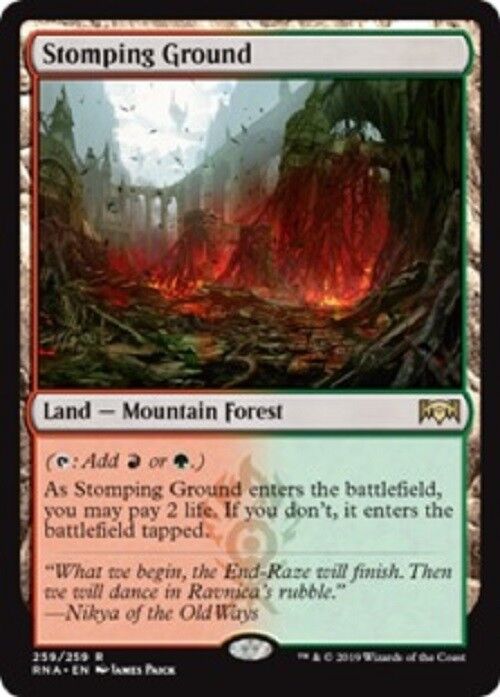 MTG 1x Stomping Ground Ravnica Allegiance Unplayed NM  Card