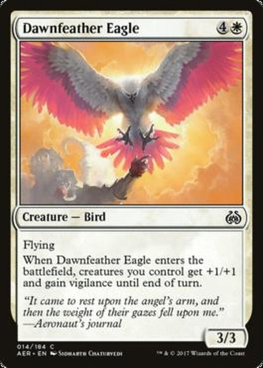 MTG MTG 1x   Dawnfeather Eagle Aether Revolt  Foil MTG Magic card