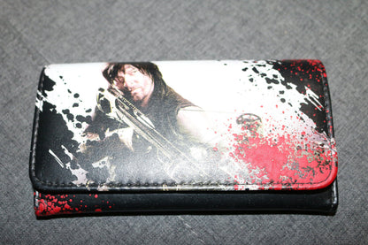 Amc Walking Dead Daryl Dixon Portemonnaie Purse Wallet Monney Case