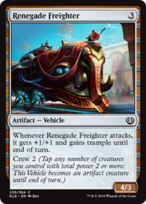 MTG MTG 1x Renegade Freighter Artifact Vehicle Kaladesh Card Magic The Gathering