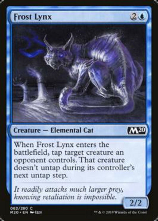 MTG MTG 1x Frost Lynx Foil Core Set 2020 card Magic The Gathering