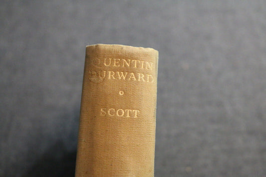 Quentin Durward Sir Walter Scott 1939 Hardcover Antique Book Vintage
