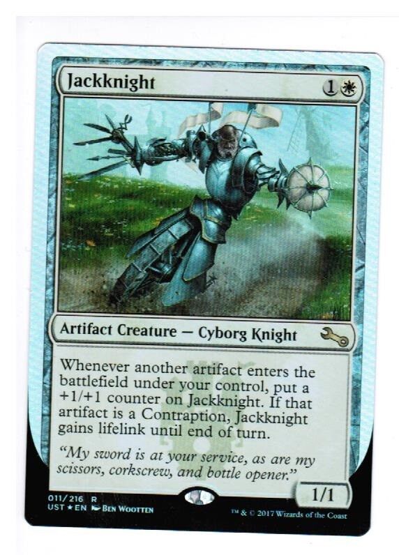 MTG 1x Jackknight Knight Untable Magic the Gathering card MTG Rare
