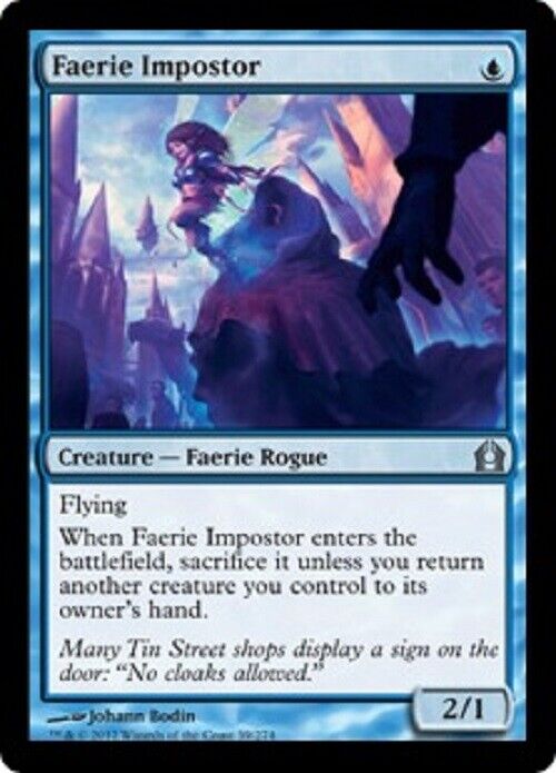 MTG MTG 1x  Faerie Impostor RTR Return to Ravnica  Card Magic The Gathering pauper