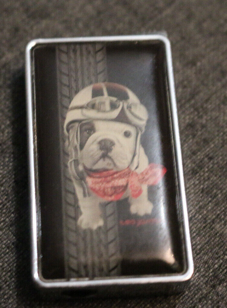 Silver French Bulldog Lighters Cute Moto Driver Dog