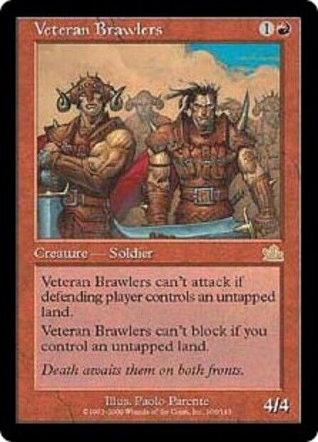 MTG 1x  Veteran Brawlers Prophecy  card MTG Magic the Gathering