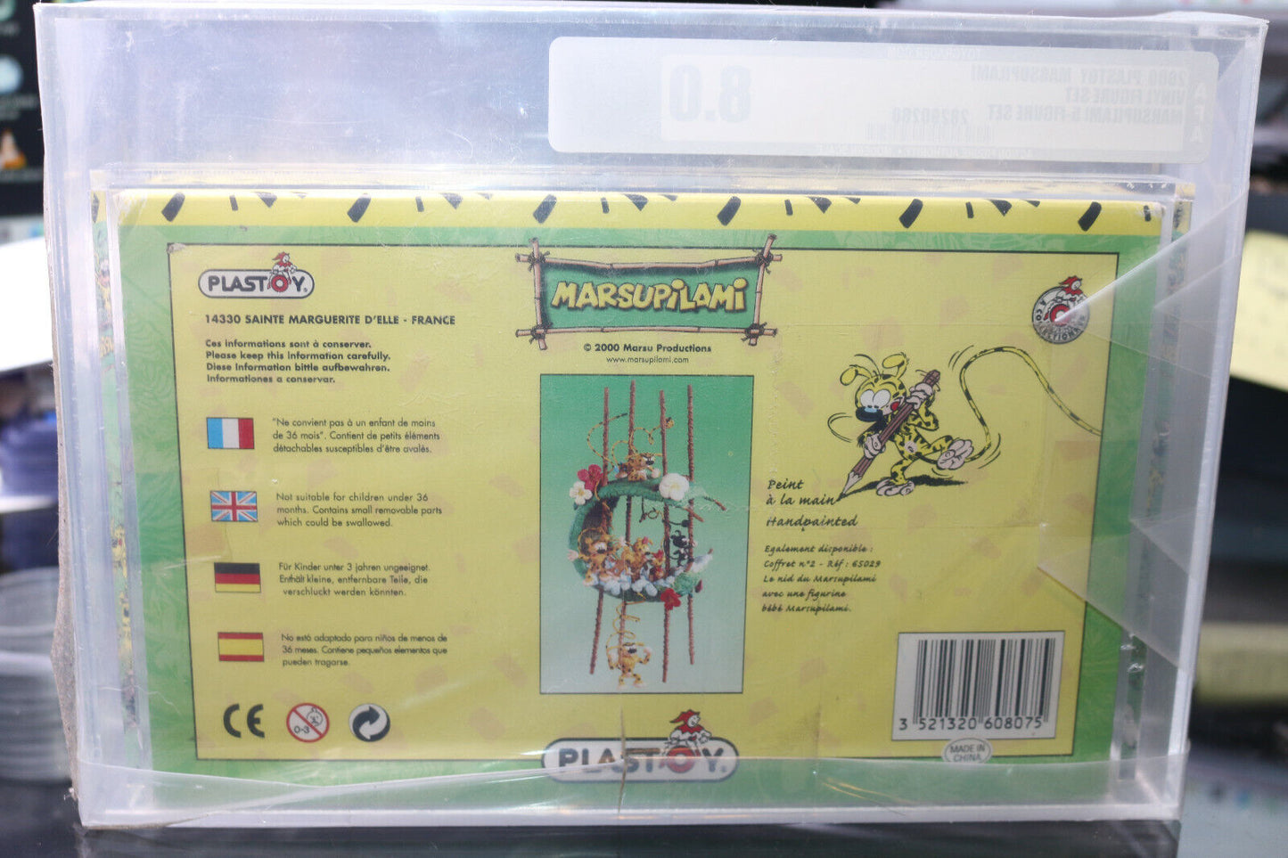 Marsupilami Figures Gift Set Of 5 Pvc Figures Plastoy Graded Afa 8.0 Toys Rare