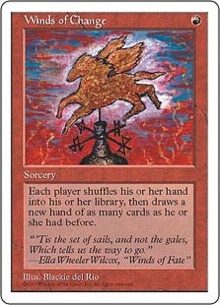 MTG 1x Winds of Change Fifth Edition  MAGIC THE GATHERING CARD