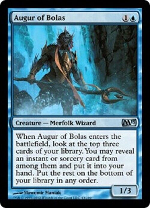 MTG MTG 1x Augur of Bolas M13 Magic 2013 Card Magic The Gathering –  Omniphustoys