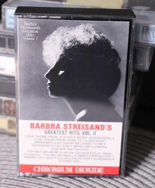 Vintage Barbra Streisand'S Greatest Hits Volume Ii 2 Cassette Audio Tape