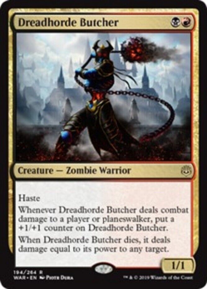 MTG MTG 1x  Dreadhorde Butcher War of the Spark Card Magic The Gathering NM'