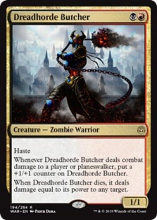 MTG MTG 1x  Dreadhorde Butcher War of the Spark Card Magic The Gathering NM'