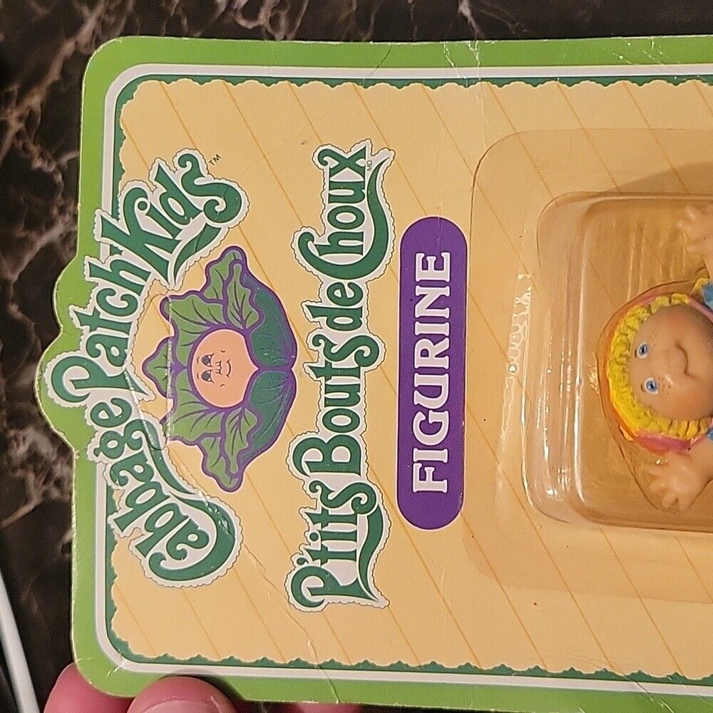 1984 Cabbage Patch Kid Figure Pvc Girl Roller Blade Toy Sealed On Card Unpunched