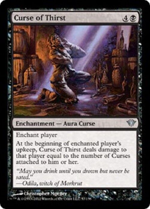 MTG MTG 1x Curse of Thirst Dark Ascension card Magic The Gathering NM