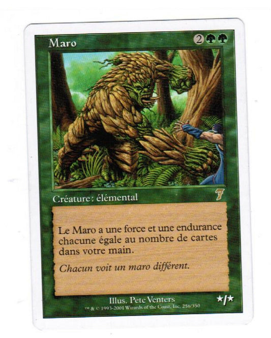 MTG 1x MTG Maro Seventh Edition FRANCÄIS FRENCH CARD Magic the Gathering Vintage