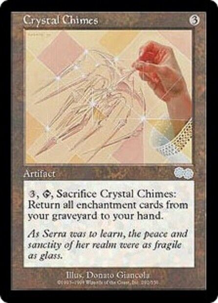 MTG 1x Crystal Chimes Urza's Saga card MTG Magic the Gathering