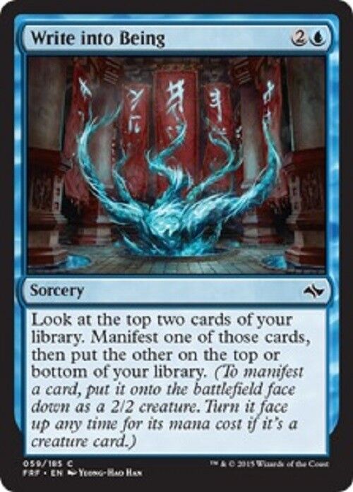 MTG 4x Write into Being Fate Reforged MTG Magic the gathering Blue Cards