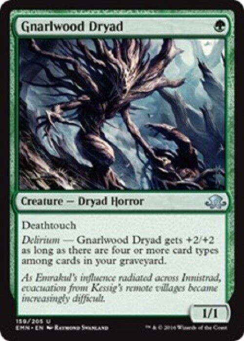 MTG MTG 1x Gnarlwood Dryad Eldritch Moon Card Magic The Gathering