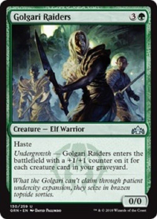 MTG 1x Golgari Raiders Guilds of Ravnica Card MTG Commander Pauper