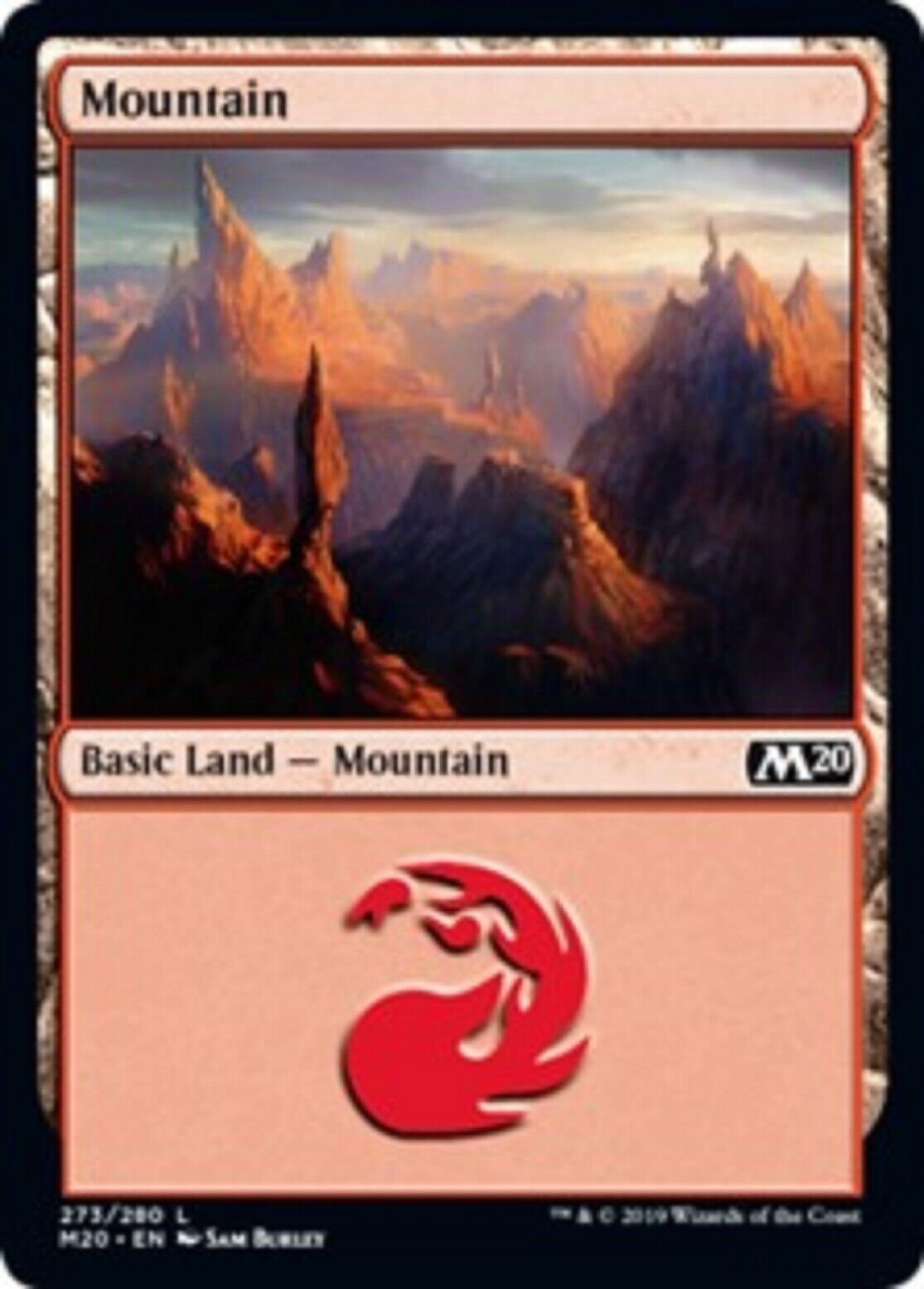 MTG MTG 4x Mountain 273 Land Core Set 2020 cards Magic The Gathering