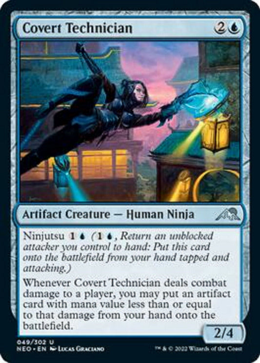 MTG MTG 1x Covert Technician Kamigawa Neon Dynasty Magic the Gathering