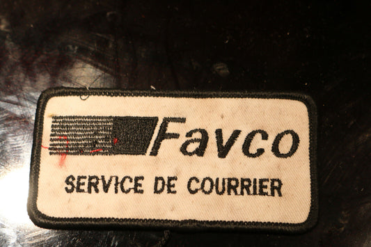 Vintage Shoulder Patches Souvenir Favco Service De Courrier