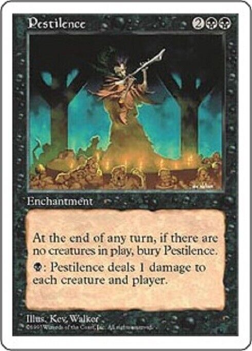 MTG 1x  Pestilence Fifth Edition  MTG Magic the Gathering