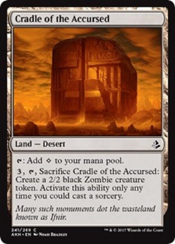 MTG MTG 4x Cradle of the Accursed Amonkhet cards Magic The Gathering Pauper