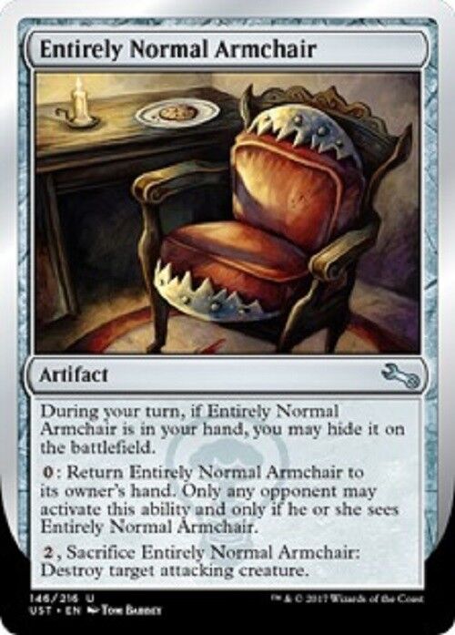 MTG MTG 1X Entirely Normal Armchair NM Unstable cards Magic The Gathering