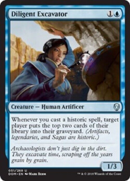 MTG Diligent Excavator Dominaria Card MTG  Commander Pauper