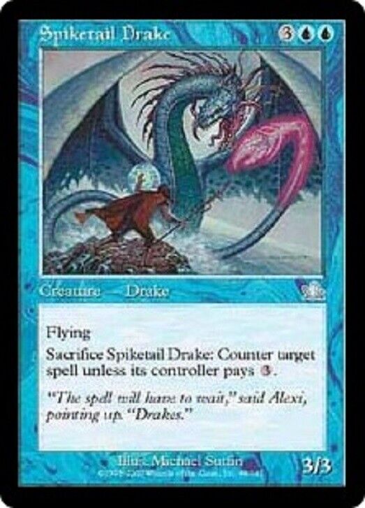 MTG Spiketail Drake Prophecy Mtg x1 Magic the Gathering card