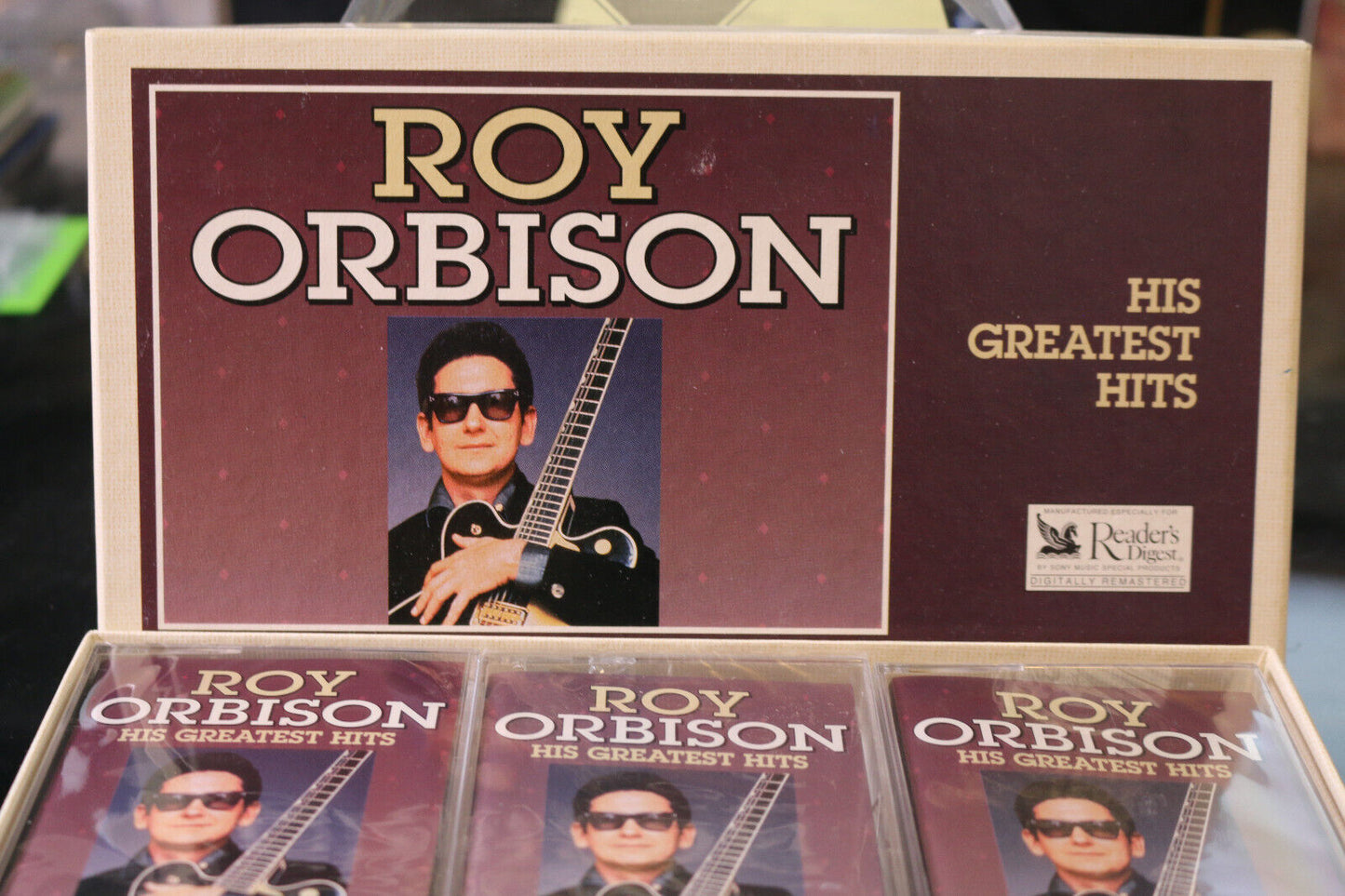 Roy Orbison: His Greatest Hits 3 Cassettes Tape Readers Digest Double Length New