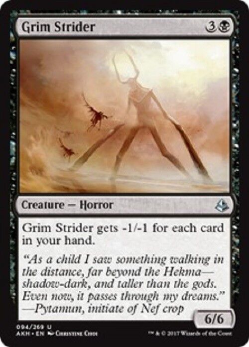 MTG 1x Grim Strider Amonkhet  NM Magic the Gathering card