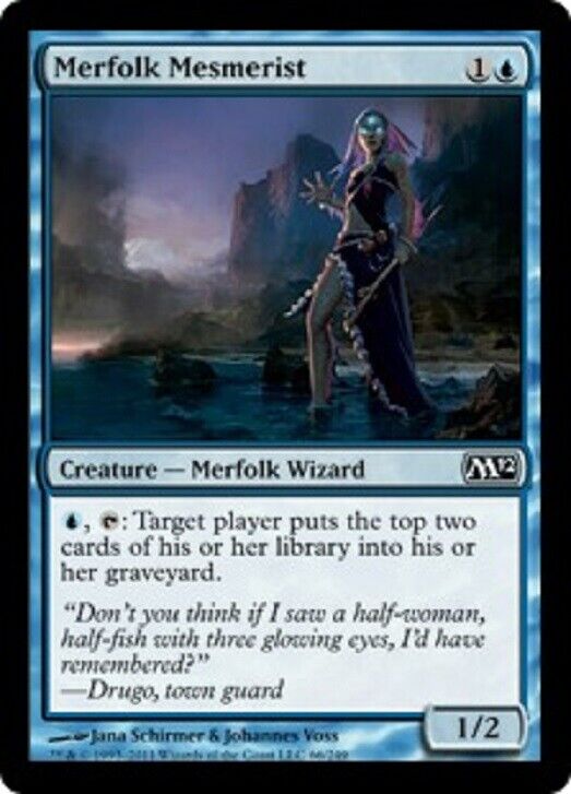 MTG MTG 4x Merfolk Mesmerist  Magic 2012  Cards Magic The Gathering