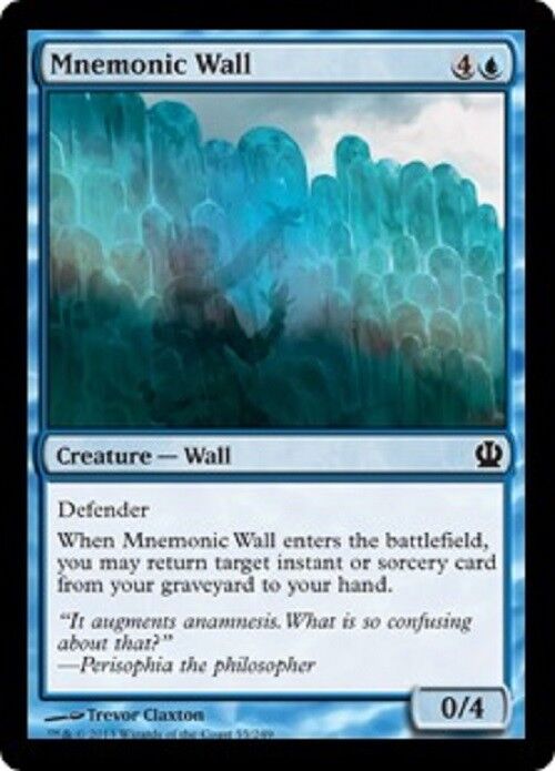 MTG 4x MTG Mnemonic Wall Theros Magic the GAthering Cards