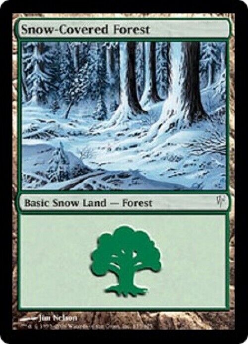 MTG 1x Snow-Covered Forest Coldsnap card Magic the Gathering MTG