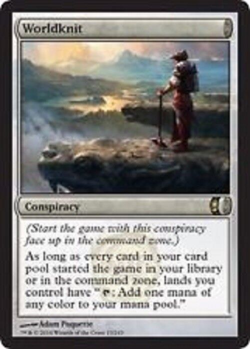 MTG MTG 1x worldknit Magic Conspiracy MAGIC The Gathering card