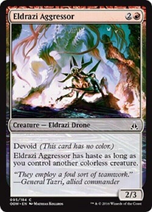 MTG 4x Eldrazi Aggressor Oath of the Gatewatch MTG Magic the Gathering card