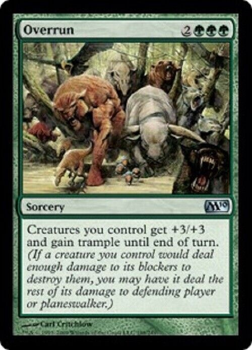 MTG Overrun M10 Magic 2010  MTG Magic the Gathering card