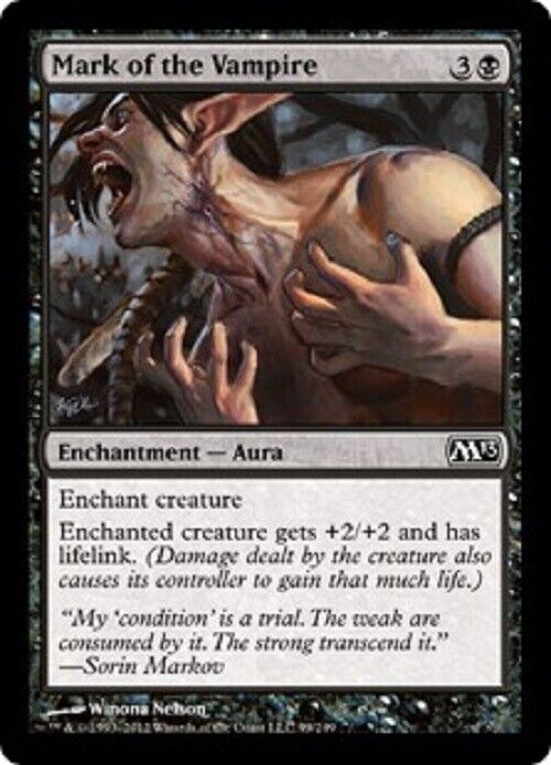 MTG MTG 4x  Mark of the Vampire M13 Magic 2013 Cards Magic The Gathering