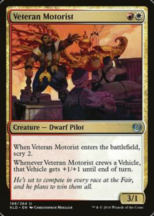 MTG MTG 1x  Veteran Motorist Kaladesh  Card Magic The Gathering