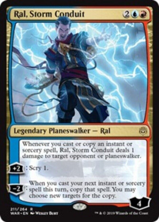 MTG MTG 1x  Ral, Storm Conduit War of the Spark Card Magic The Gathering NM