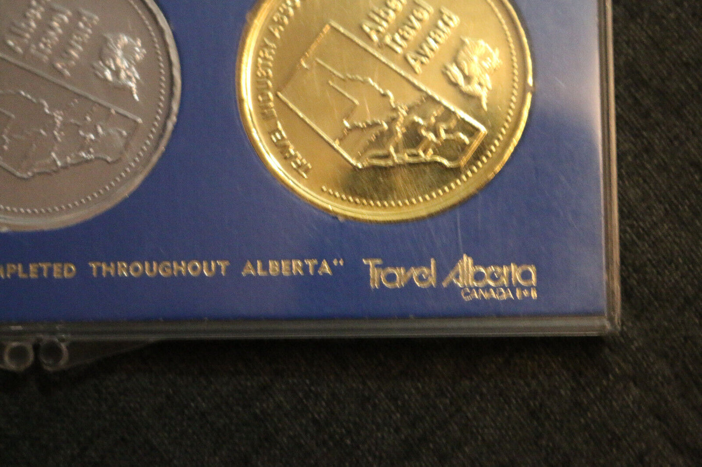 Travel Alberta Canada 3 Coins Medallion Set Great Condition! Gold Bronze Silver