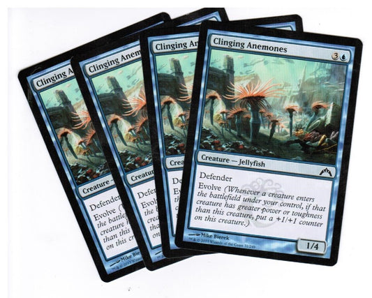 MTG MTG Clinging Anemones Gatecrash  X4 4x Magic the GAthering cards Defender