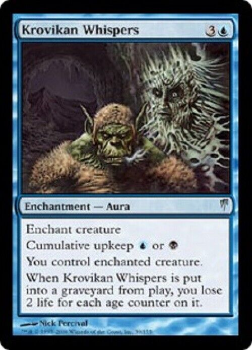 MTG MTG 1x  Krovikan Whispers CSP Coldsnap   Card Magic The Gathering