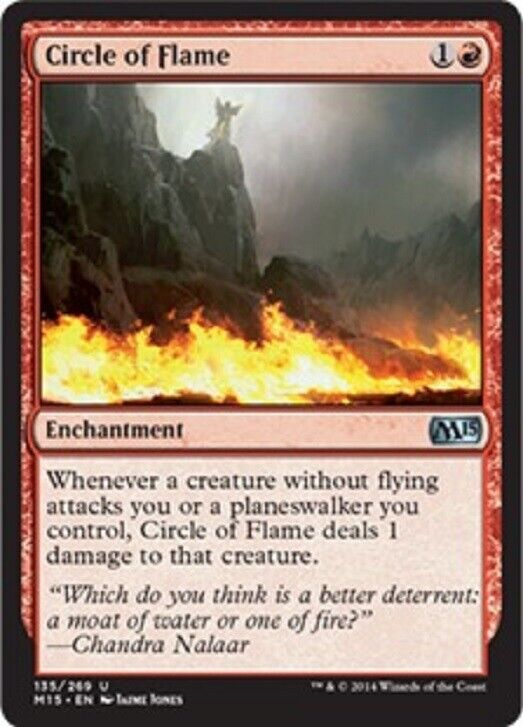 MTG MTG 1x Circle of Flame Magic 2015 Core Set Magic the Gathering NM