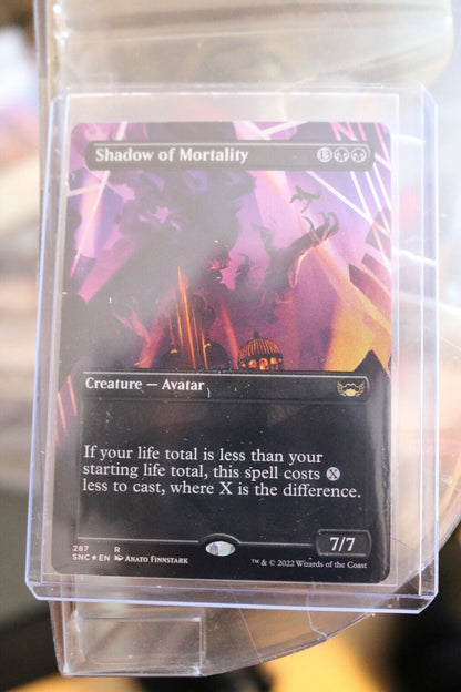 MTG MTG x1 Shadow of Mortality Borderless Foil Streets of New Capenna Magic gatheri